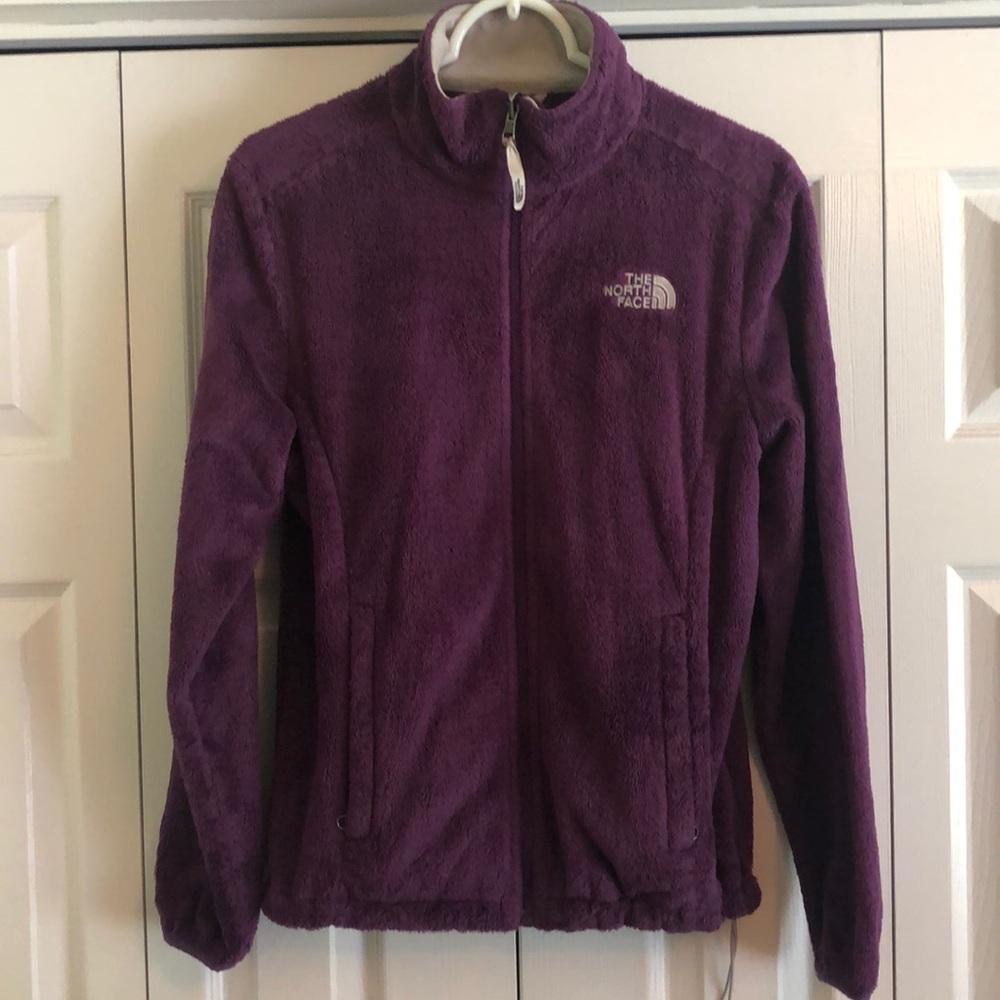 North Face purple fleece jacket